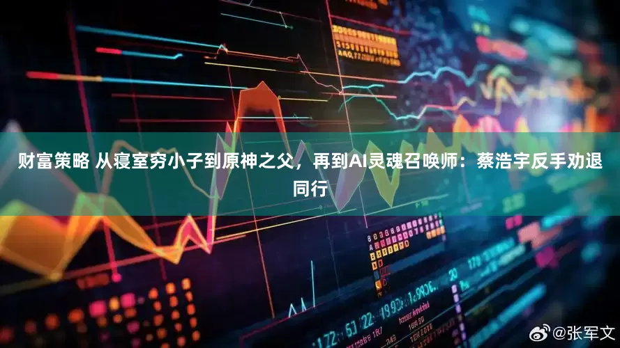 财富策略 从寝室穷小子到原神之父，再到AI灵魂召唤师：蔡浩宇反手劝退同行
